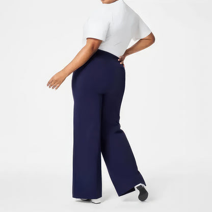 Tummy Control Button Wide Leg Pant (BUY 2 FREE SHIPPING)