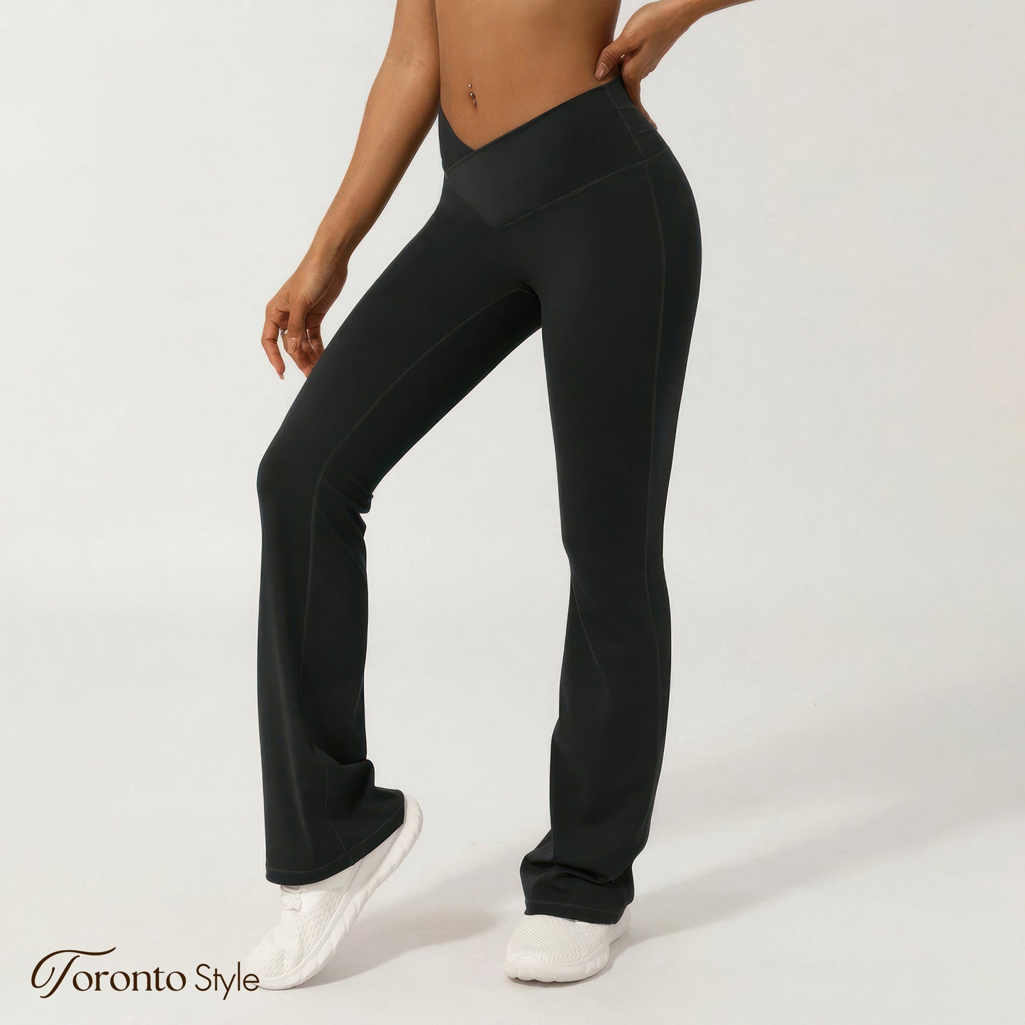 Crossover High-Waisted Flare Yoga Pants (BUY 2 FREE SHIPPING)