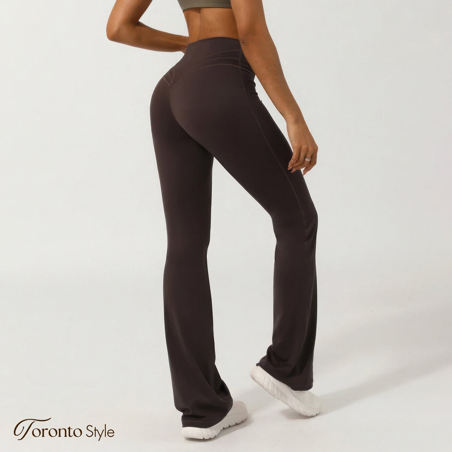 Crossover High-Waisted Flare Yoga Pants (BUY 2 FREE SHIPPING)