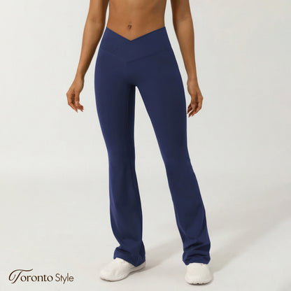 Crossover High-Waisted Flare Yoga Pants (BUY 2 FREE SHIPPING)